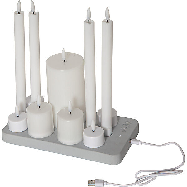 Star LED-Kerzen-Set 11Stk. inkl. Ladestation 061-03